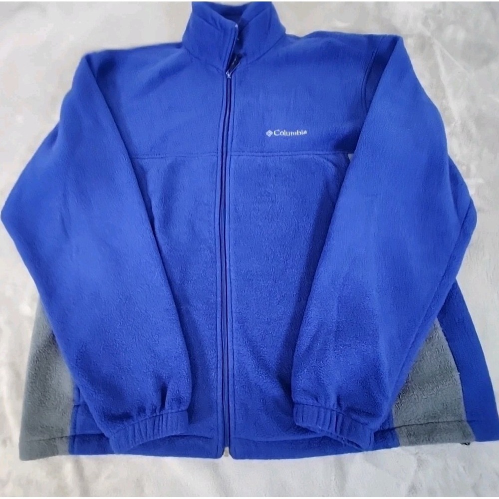 Columbia Fleece Jacket‎ Mens XL Blue Full Zip Long Sleeve Gorpcore Outdoors Warm